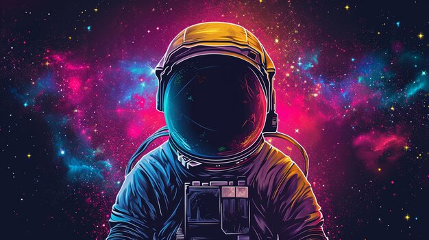 写真 an illustration of an astronaut