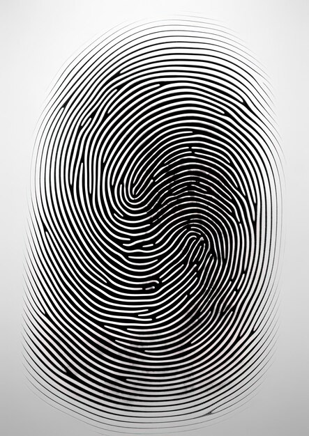 写真 トンドのスタイルで指紋のイラスト的な表現