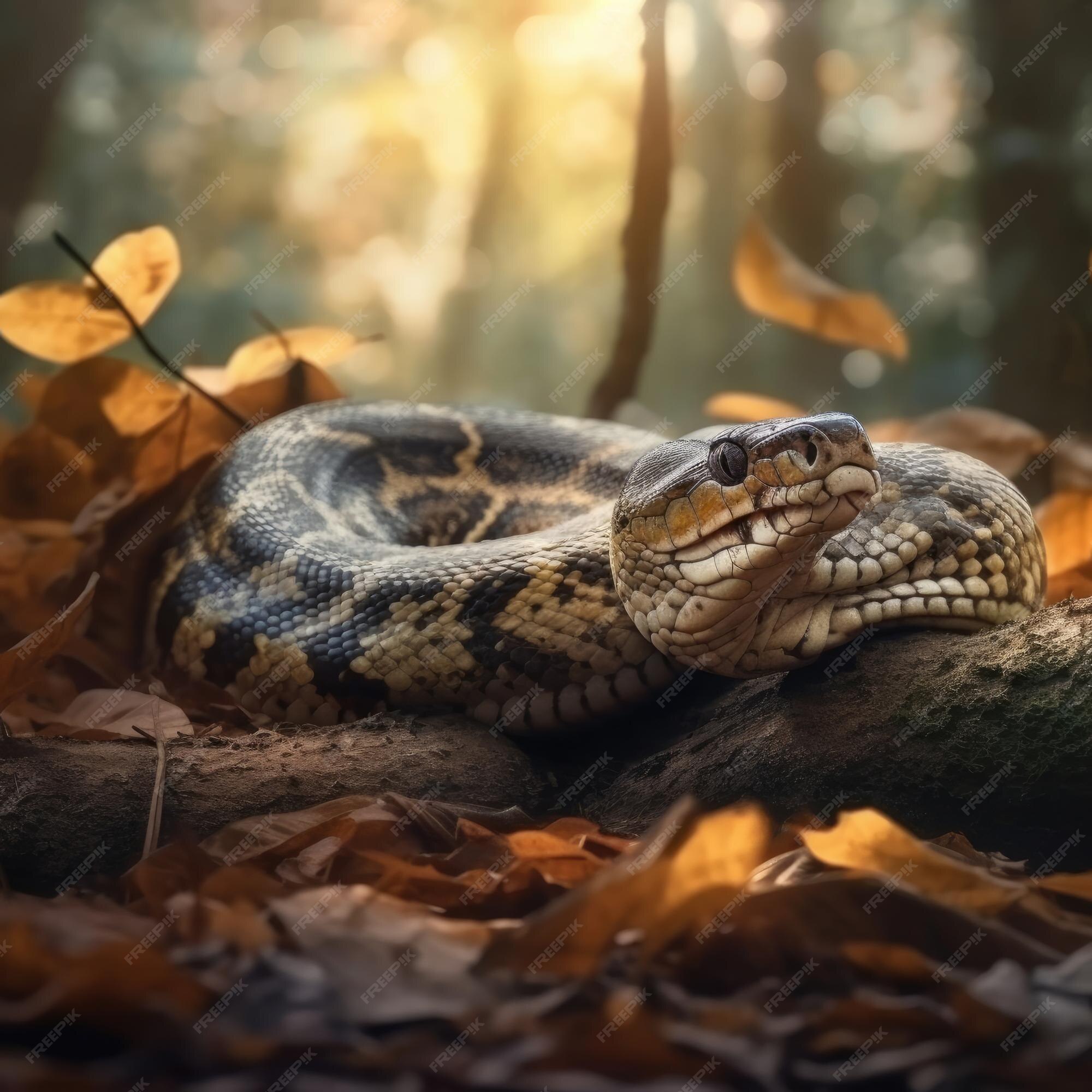 Premium AI Image | Anaconda in natural habitat generative AI