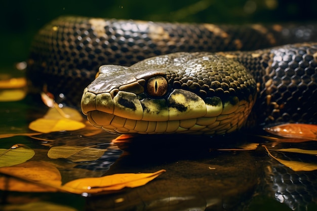 A Anaconda portrait wildlife photography