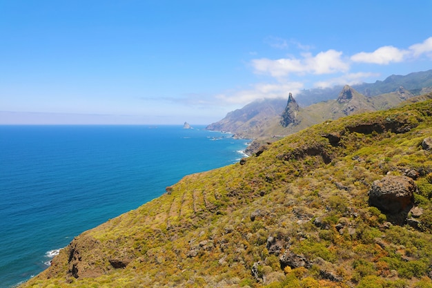 Anaga Rural Park prachtig wild landschap in het eiland Tenerife, Canarische eilanden, Spanje