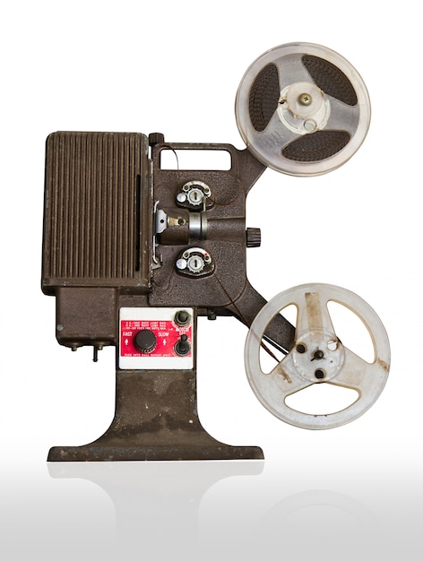 Analoge filmprojector met haspels