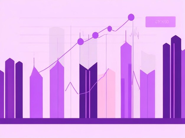 Analyseren van financiële trends Kandelaargrafiek van aandelenmarktactiviteiten