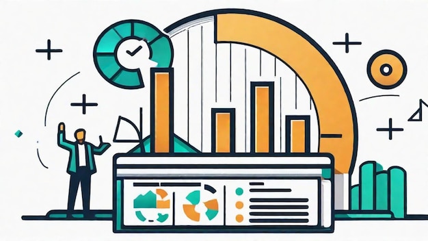 Photo analyzing economic trends and predictions