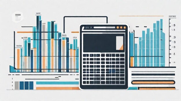 Photo analyzing financial data