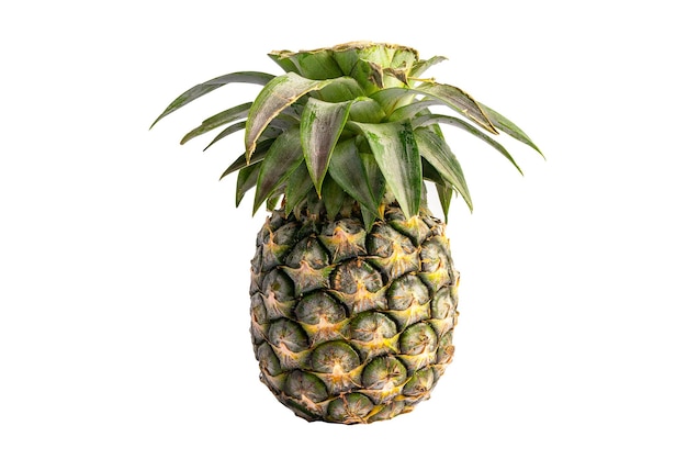 Ananas geïsoleerd op een witte achtergrond met uitknippad