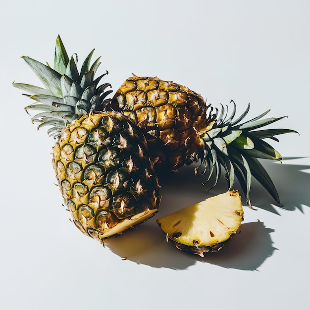 Foto ananas met plakjes