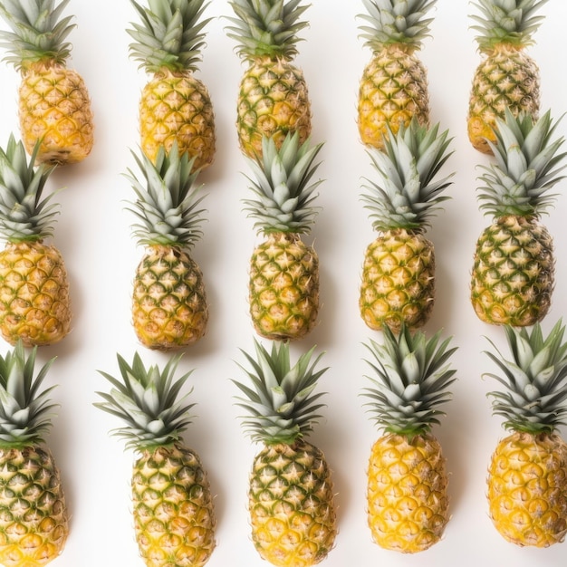 ananas op witte achtergrond