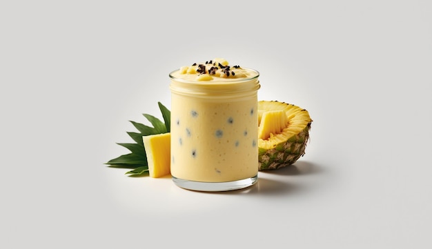 Ananas Smoothie product geschoten met Generative AI