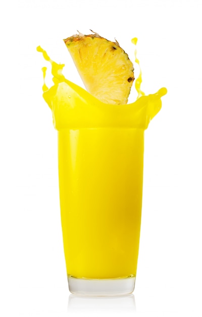 Ananasplak splash in ananassap