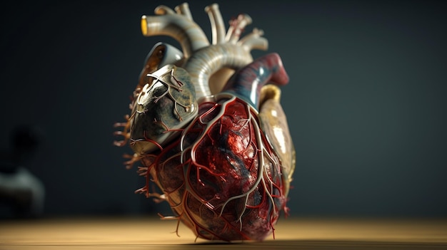 Anatomie van het menselijk hart Generatieve Ai