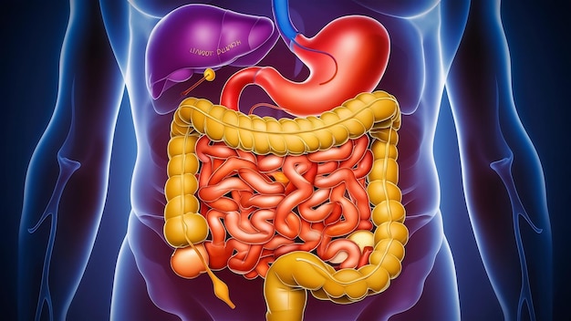 Anatomie van het menselijke spijsverteringsstelsel