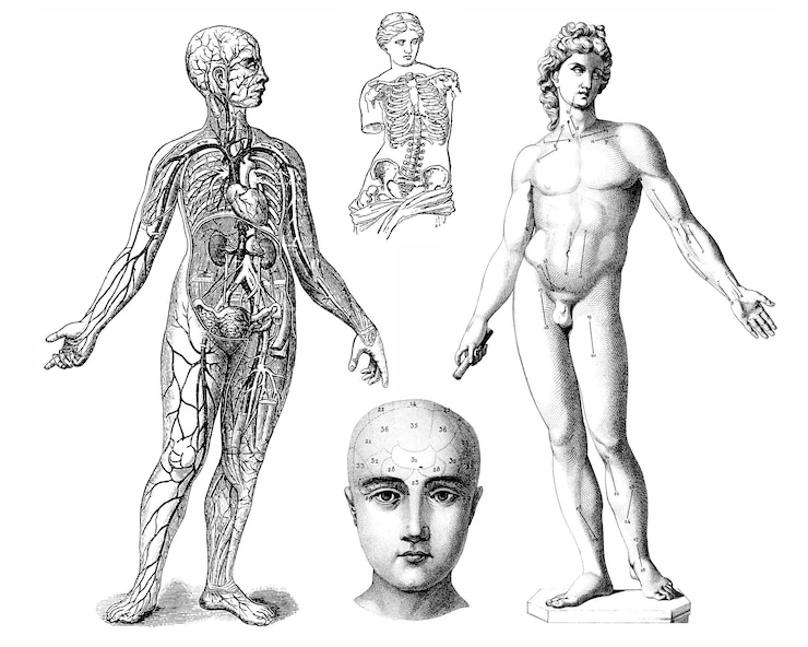 Photo anatomy anatomical illustrations