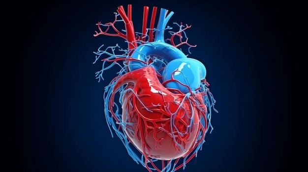 Anatomy of the Circulatory System and the Human Heart using Generative AI