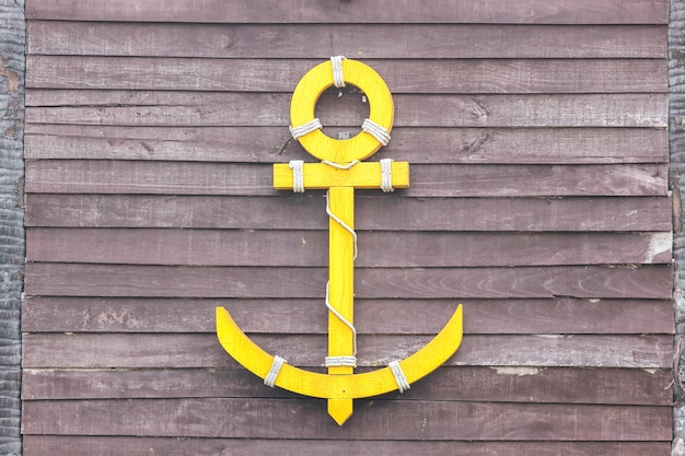 Photo anchor decorative on wall