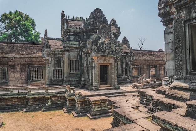 Ancient Angkor Wat ruins