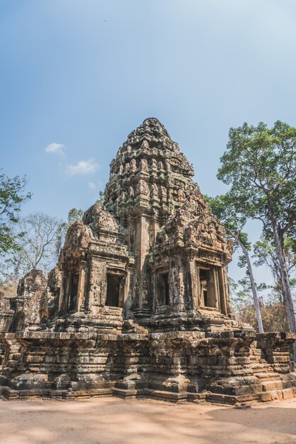 古代アンコールワット遺跡