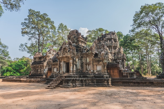 Ancient Angkor Wat ruins