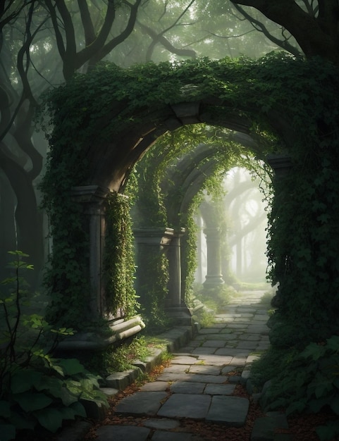 An ancient archway generative ai