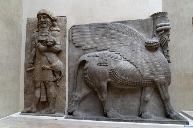 Ancient Babylonia and Assyria sculpture from Mesopotamia