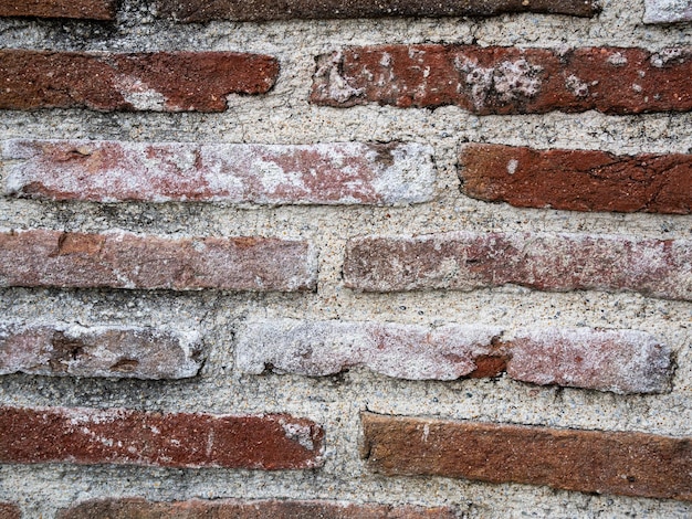 Ancient brick wall of an antique building. vintage brick
background