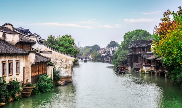 Ancient building houses in Wuzhen China