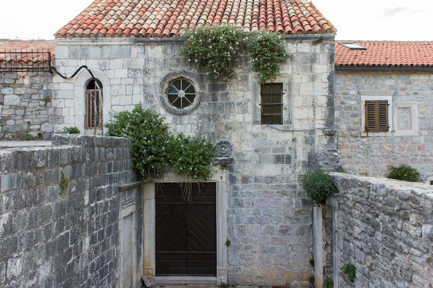 Ancient building in the old town of Budva