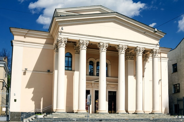 Ancient building with columns