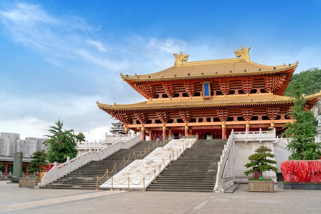 Ancient buildings in the city, Liuzhou, Guangxi, China.