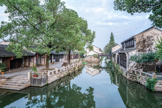 Ancient buildings and residential buildings in Dangkou Ancient Town, Wuxi