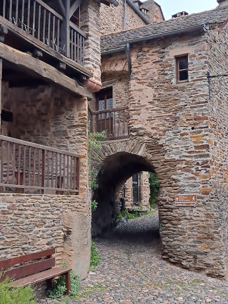 Foto antichi edifici nel villaggio di francia