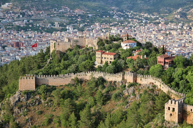 Photo ancient castle in alania