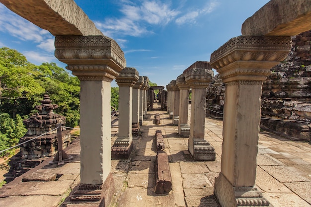 Ancient castle in Cambodia called Angkor Wat, Angkor Thom