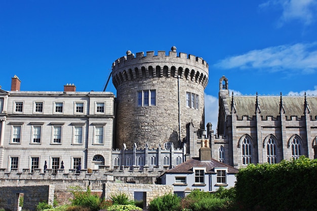 Foto l'antico castello, dublino, irlanda