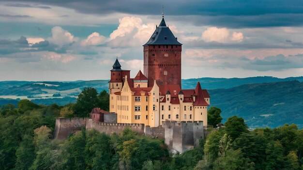 Ancient castle fantastic views the beauty of the world germany