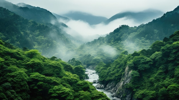 Ancient Cedar Trees and Hidden Waterfalls in MistCovered Yakushima Island