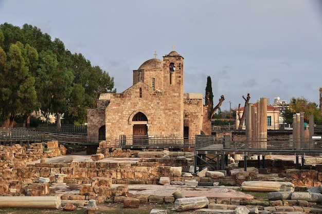 The ancient church in Paphos, Cyprus