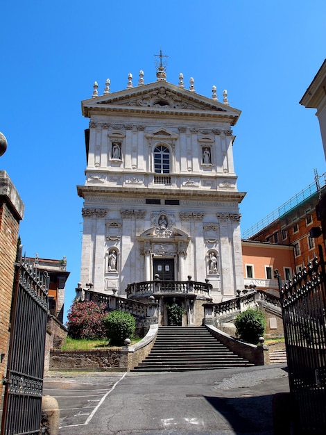 The ancient church in Rome Italy