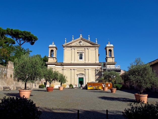 The ancient church in Rome Italy