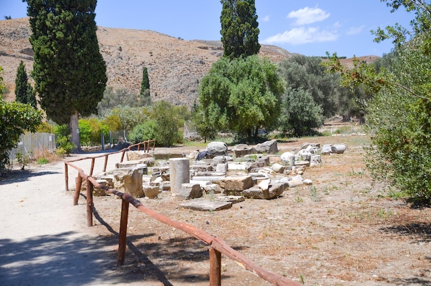 The ancient city of Gortyna in Crete Greece