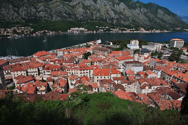 The ancient city Kotor on the Adriatic coast, Montenegro