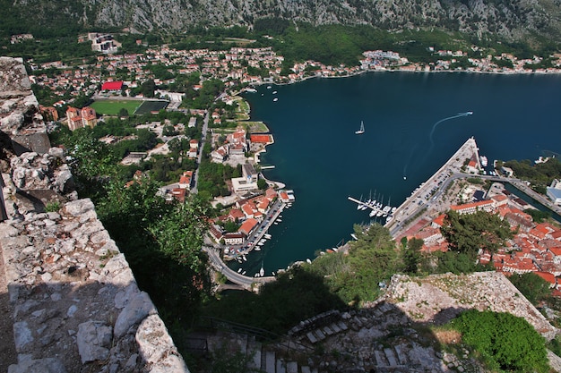 The ancient city Kotor on the Adriatic coast, Montenegro