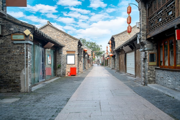 Via della città antica di yangzhou, cina