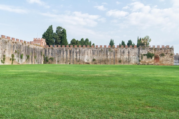 Ancient city wall of pisa