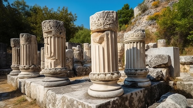 Ancient city of Xanthos in turkey Generative Ai