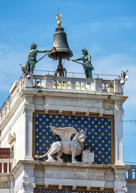 The ancient Clock Tower in Venice