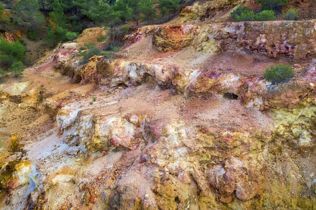 Ancient copper mine shafts near mathatis cyprus this is\
historic copper and gold mining area dating back to 600bc