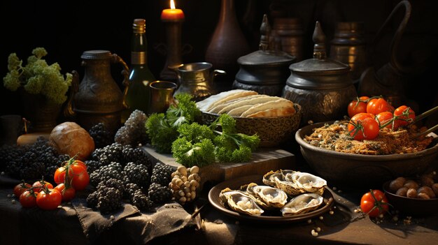 Photo ancient culinary delights