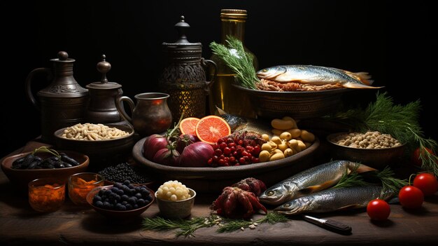 Photo ancient culinary delights