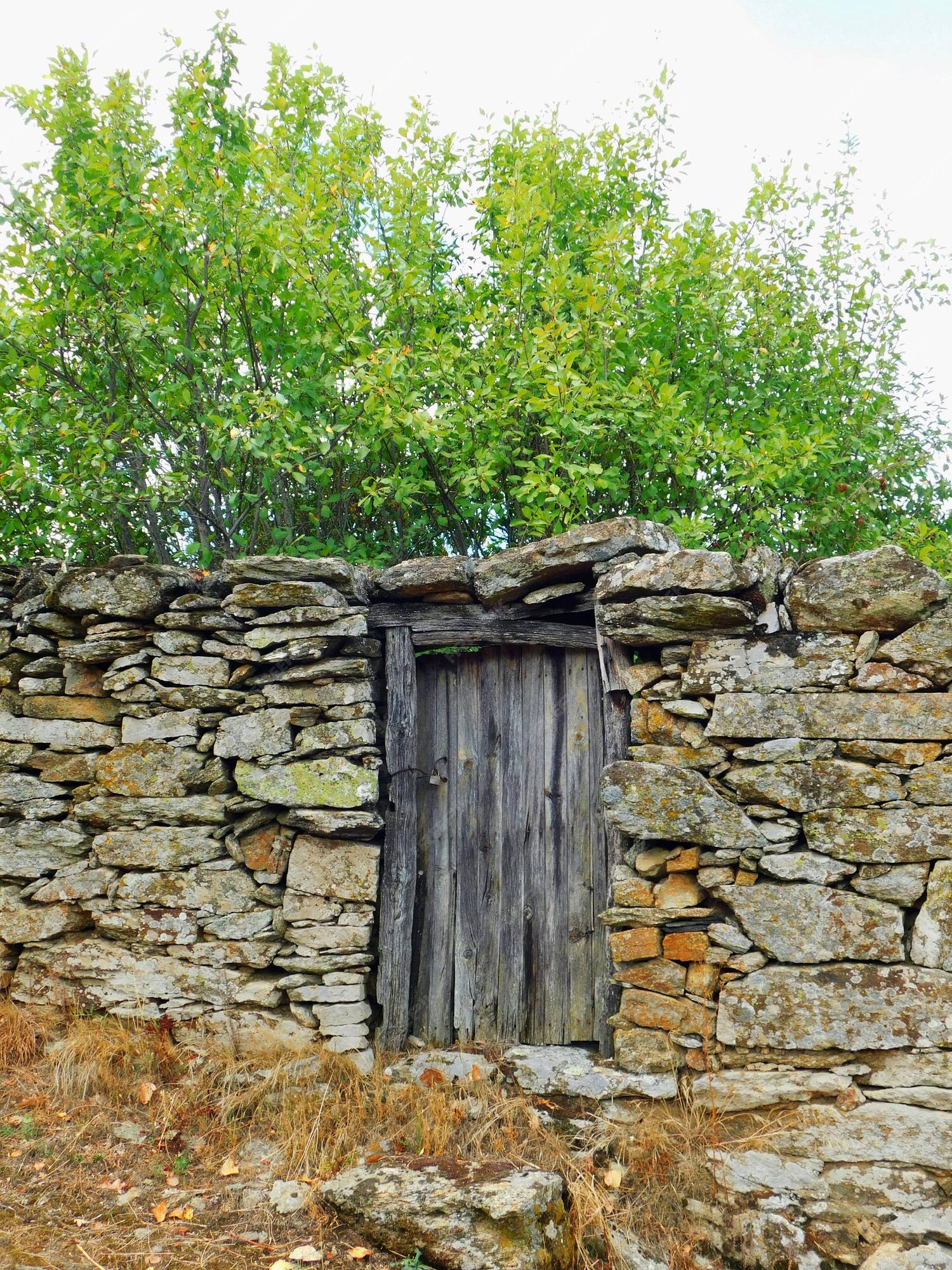 Premium Photo  Ancient door in rural landscapes la sierra de la culebra